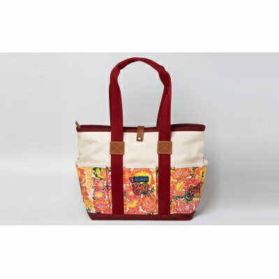 【ふるさと納税】「琉球帆布」アートクラフトマンバッグ （RYUKA バタフライ）- 実用性 帆布 トート キャンバス生地 丈夫 ベーシック おしゃれ ファッション お出かけ かばん 鞄 手仕事 手づくり ハンドメイド 琉球帆布 伝統技術 沖縄県 八重瀬町【価格改定】 サムネイル2