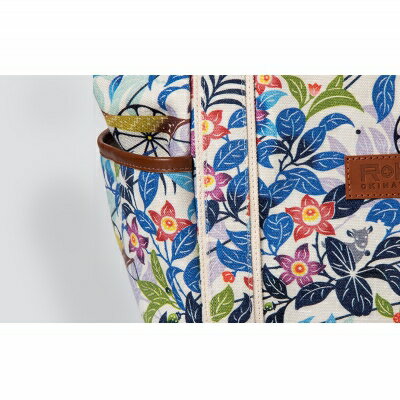 【ふるさと納税】「琉球帆布」ショッピングトート きらきらシークヮーサー - 帆布 トートバッグ 琉球紅型 人気 紅型作家 宮城守男 おしゃれ レディース ファッション お出かけ かばん 鞄 手仕事 手づくり ハンドメイド 琉球帆布 伝統技術 沖縄県 八重瀬町【価格改定】 サムネイル3