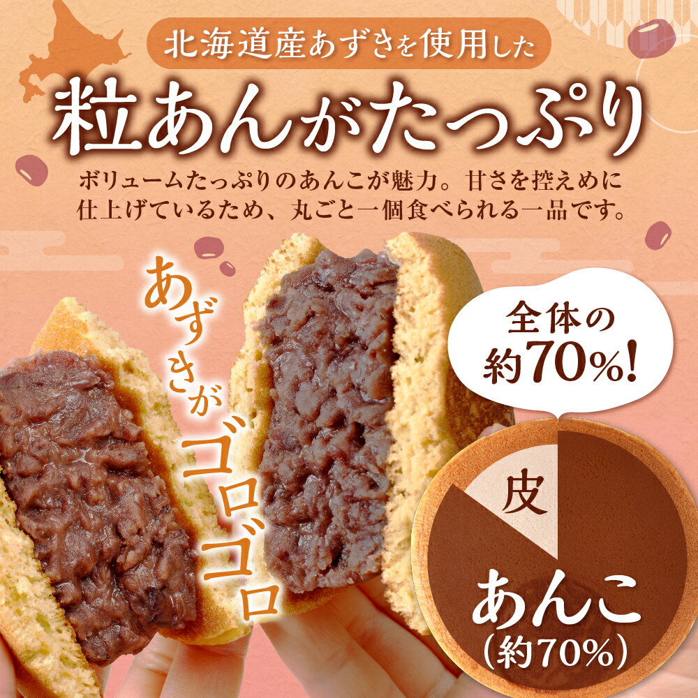 【ふるさと納税】 どら焼き あんこ 12個 北海道産 あずき わかさや本舗 どどらー スイーツ 和菓子 お茶菓子 つぶあん 粒あん 小豆 贈答 ギフト プレゼント 北海道 札幌市 - 画像3