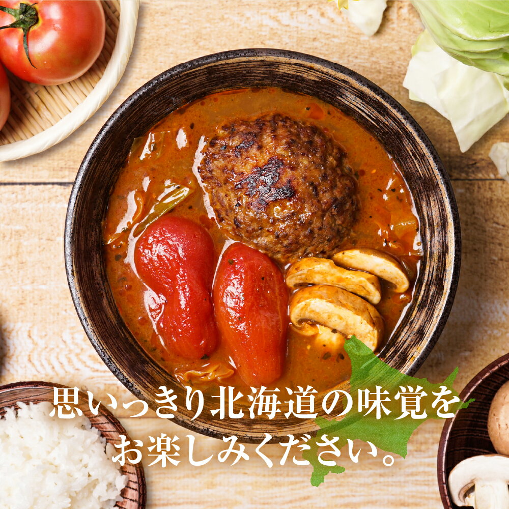 【ふるさと納税】 札幌 奥芝商店 スープカレー 500g 2個 チーズ ハンバーグ ビーフ100% 牛肉 スパイス おくしばーぐ カレー ご当地 グルメ 惣菜 お取り寄せ 冷凍 ギフト プレゼント 贈答 贈り物 北海道 札幌市 - 画像3