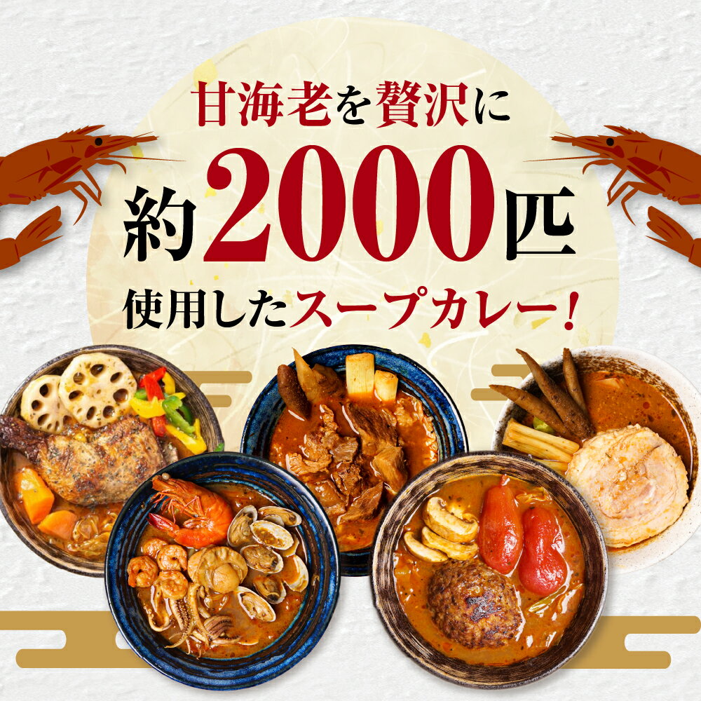 【ふるさと納税】 札幌 スープカレー 2種×2個 計4個 食べ比べ 海鮮 チーズ ハンバーグ ビーフ100％ 牛肉 おくしばーぐ 奥芝商店 カレー シーフード セット 詰め合わせ 専門店の味 ご当地 グルメ お取り寄せ 冷凍 ギフト 贈答 北海道 札幌市 - 画像2
