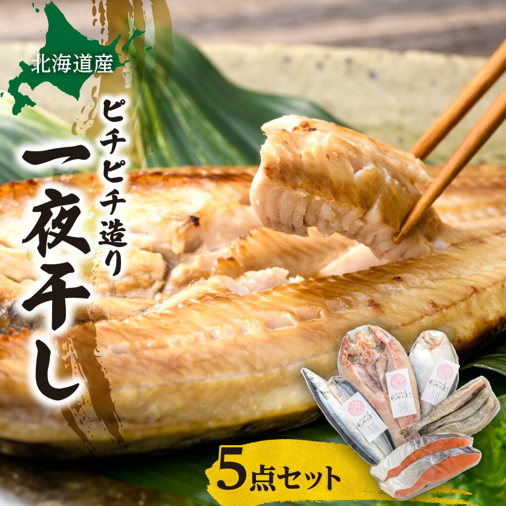 【ふるさと納税】 北海道産 一夜干し 5点 セット 真ほっけ ホッケ サンマ かれい魚醤干し 秋鮭 サケ しゃけ こまい 魚 詰め合わせ お取り寄せ おかず 焼き魚 おつまみ 低塩 浸透圧脱水製法 北海道 札幌市