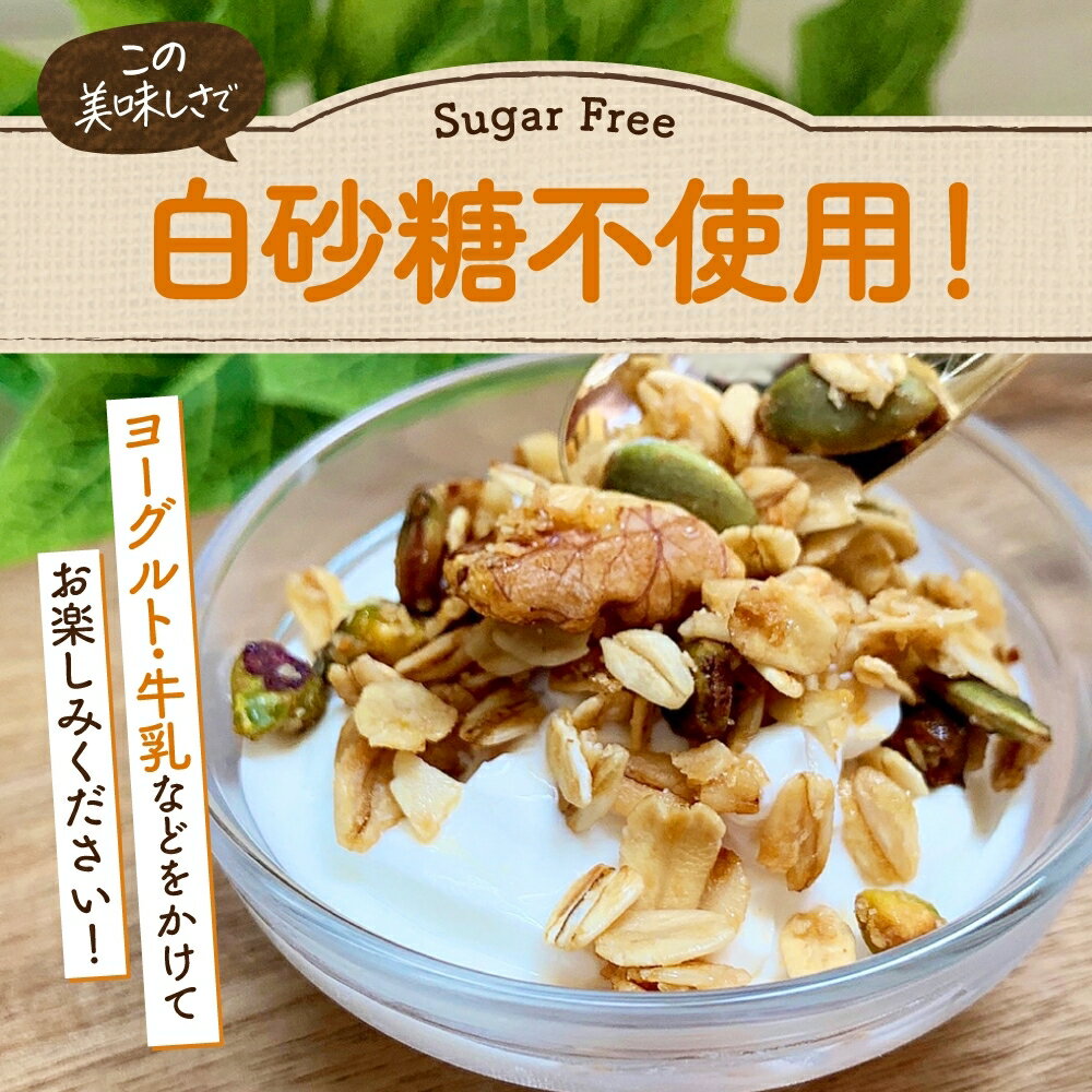 【ふるさと納税】 グラノーラ 200g×3袋 自家製 ヨーグルト専門店 CHACO 白砂糖不使用 有機オーツ麦 ナッツ類 アーモンド くるみ かぼちゃの種 ココナッツ ピスタチオ 有機アガベシロップ きび砂糖 ヘルシー 健康 整腸作用 小分け 朝食 おやつ 北海道 札幌市 - 画像3