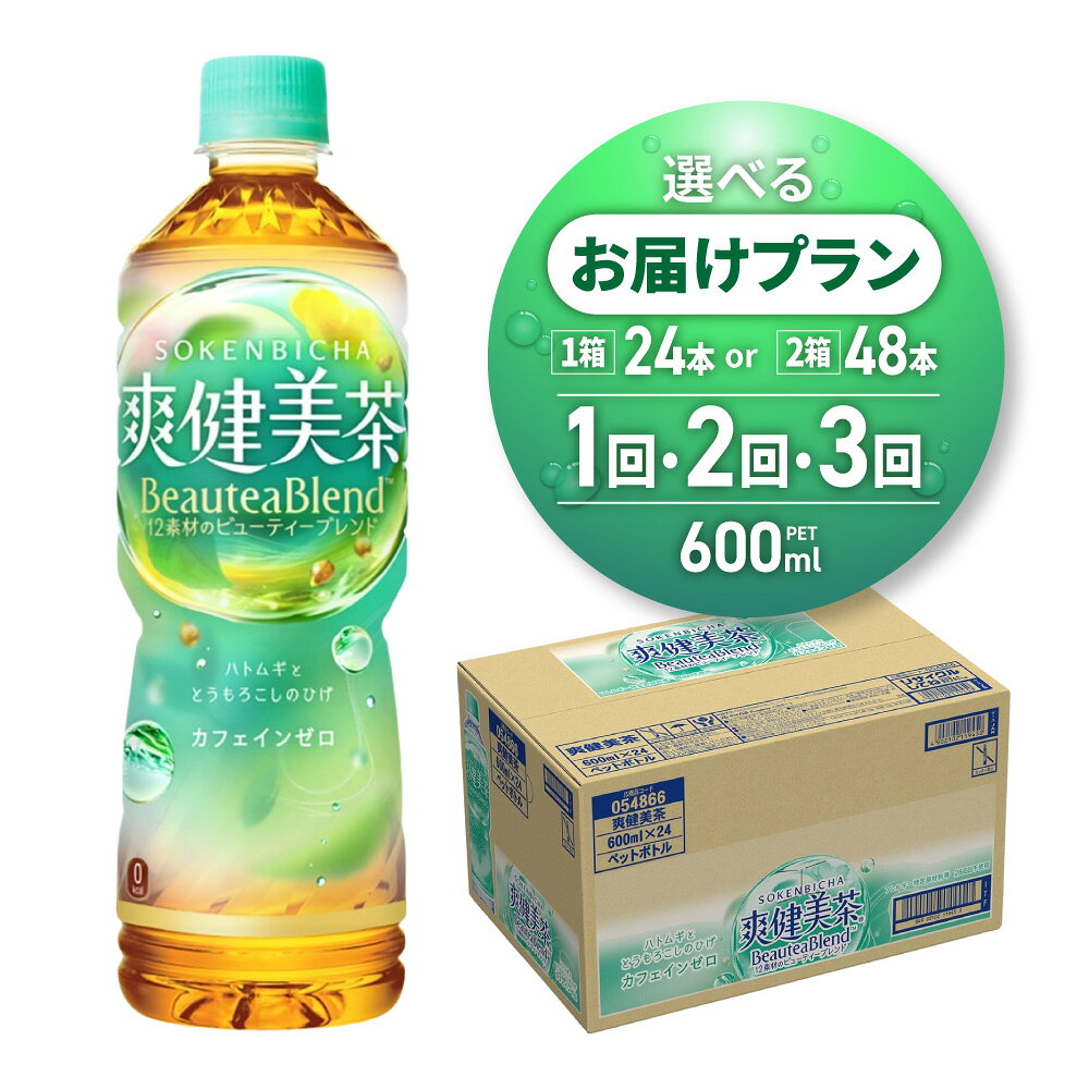 【ふるさと納税】 爽健美茶 【 選べる 本数 お届け回数 】 600ml PET 24本 48本 定期便 単品 2ヶ月 3ヶ月 72本 96本 144本お茶 飲料 12素材 ビューティー ブレンド カフェインゼロ ペットボトル ソフトドリンク 日常使い 備蓄 箱 高評価 コカ・コーラ 北海道 札幌市
