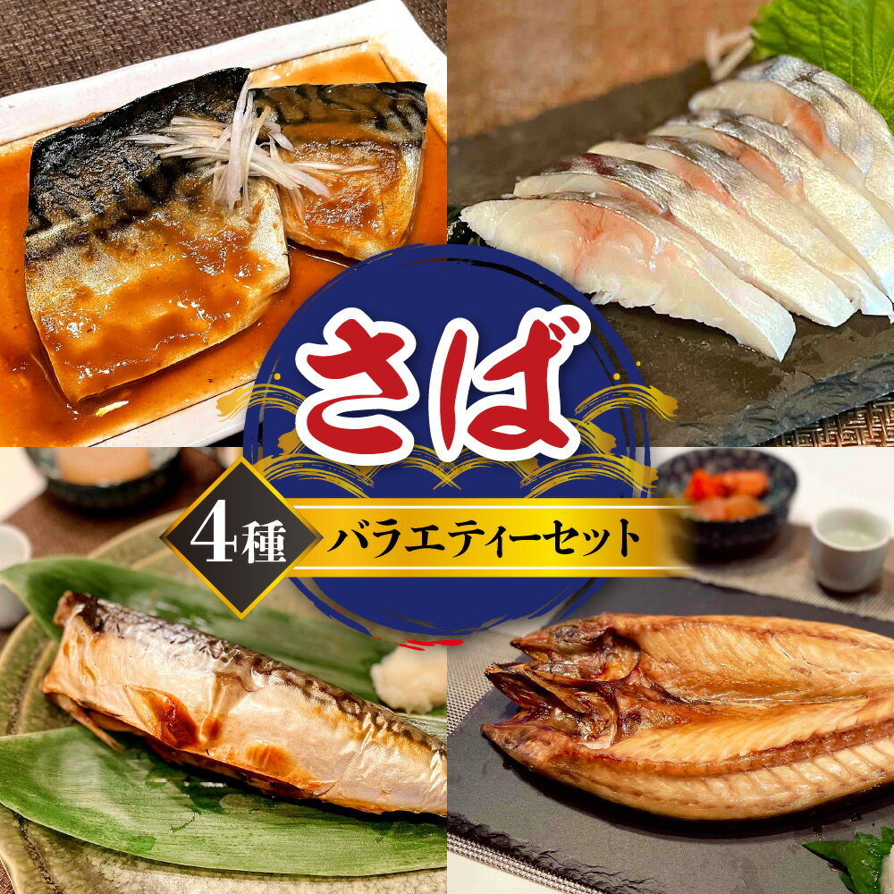 【ふるさと納税】 鯖 4種 詰め合わせ バラエティーセット 開さば しめ鯖 さばの味噌煮 糠さば 魚 魚介 お取り寄せ おかず おつまみ 北海道 札幌市