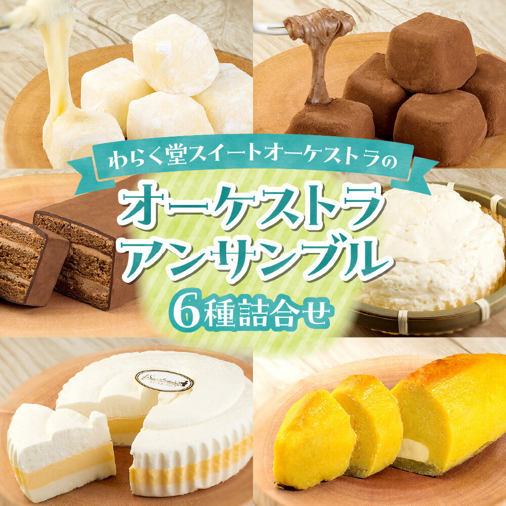 【ふるさと納税】 スイーツ 焼菓子 洋菓子 チョコレート オーケストラアンサンブル 6種 詰合せ おもっちーず フロマージュ レアチーズケーキ ショコラ スイートポテト 美味しい 甘い お取り寄せ ギフト ご褒美 おやつ ティータイム 北海道 札幌市