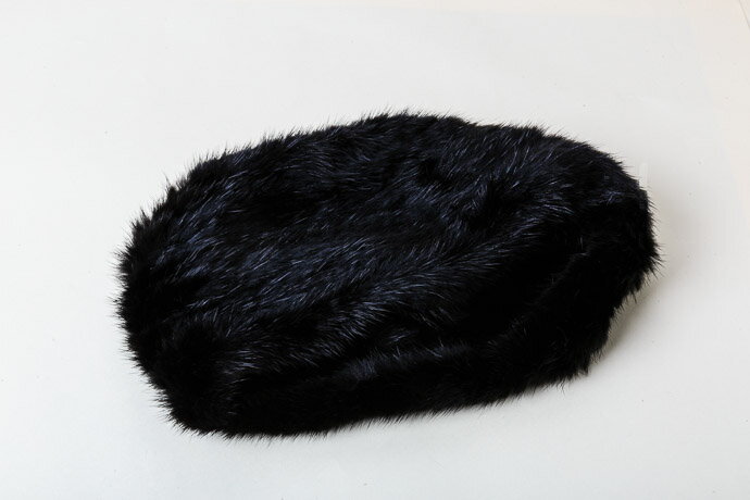 【ふるさと納税】ブラックミンク ヤーン帽子 サムネイル3