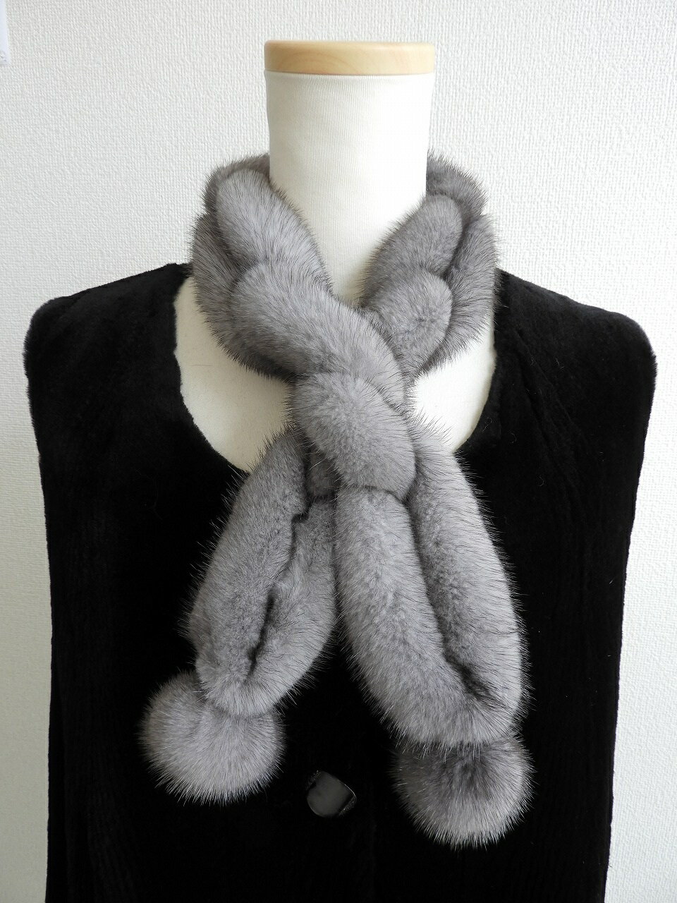 【ふるさと納税】ブルーアイリスミンクリングタイ サムネイル2