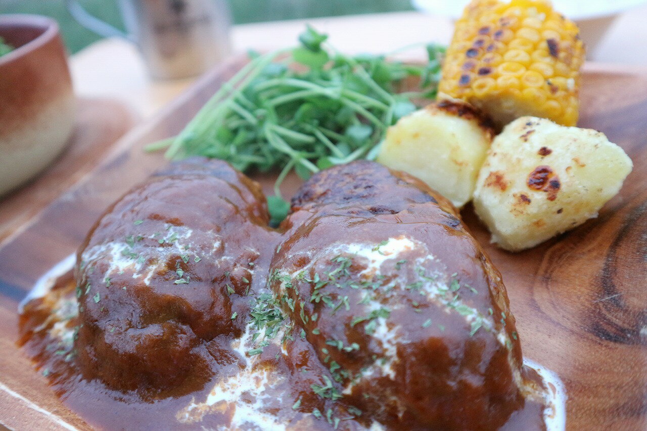 【ふるさと納税】やな商店 デミグラスハンバーグ5個セット - 画像2