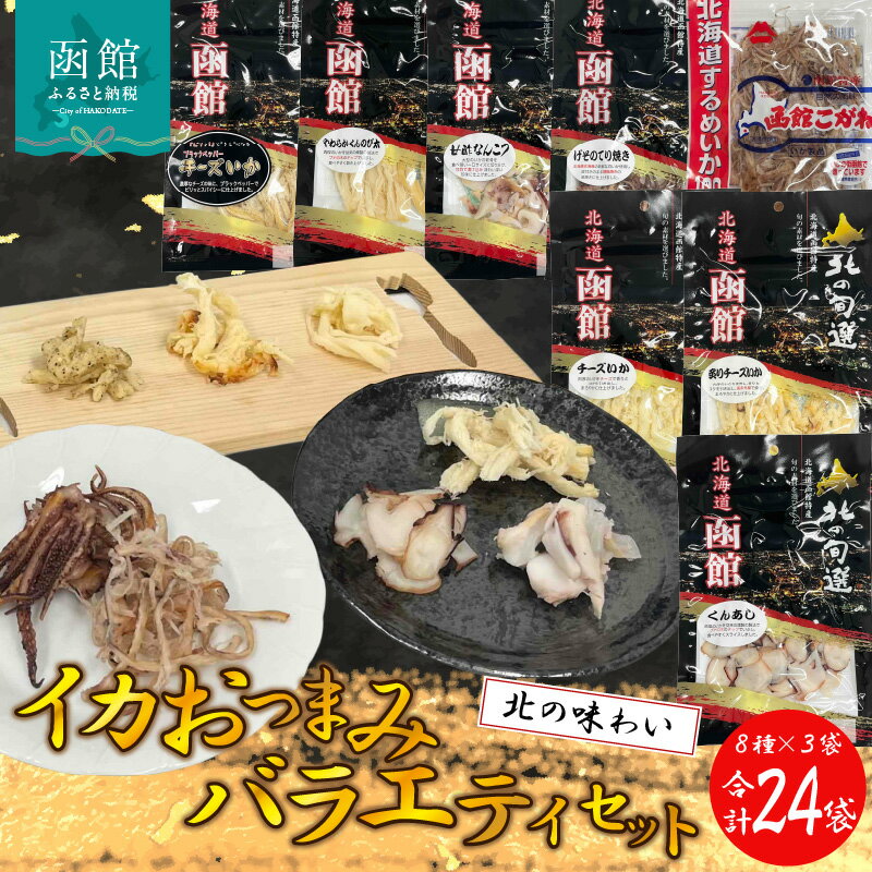 【ふるさと納税】イカおつまみバラエティセット（合計24袋）