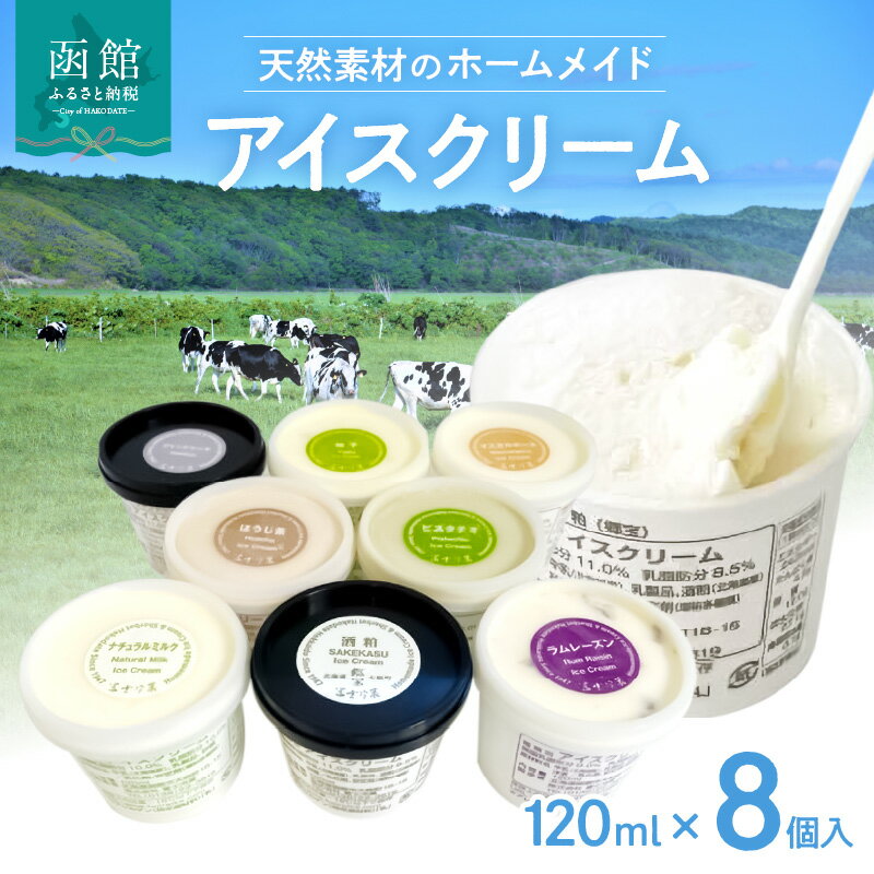 【ふるさと納税】冨士冷菓こだわりアイスクリーム セレクト∞（エイト） アイス アイスクリーム シャーベット スイーツ デザート 郷宝 日本酒 北海道 函館 はこだて ふるさと