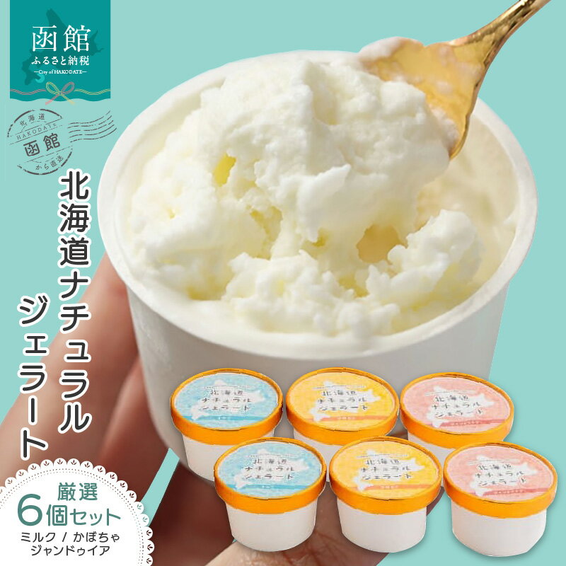 【ふるさと納税】北海道 ナチュラルジェラート 厳選！6個セット（各2個）