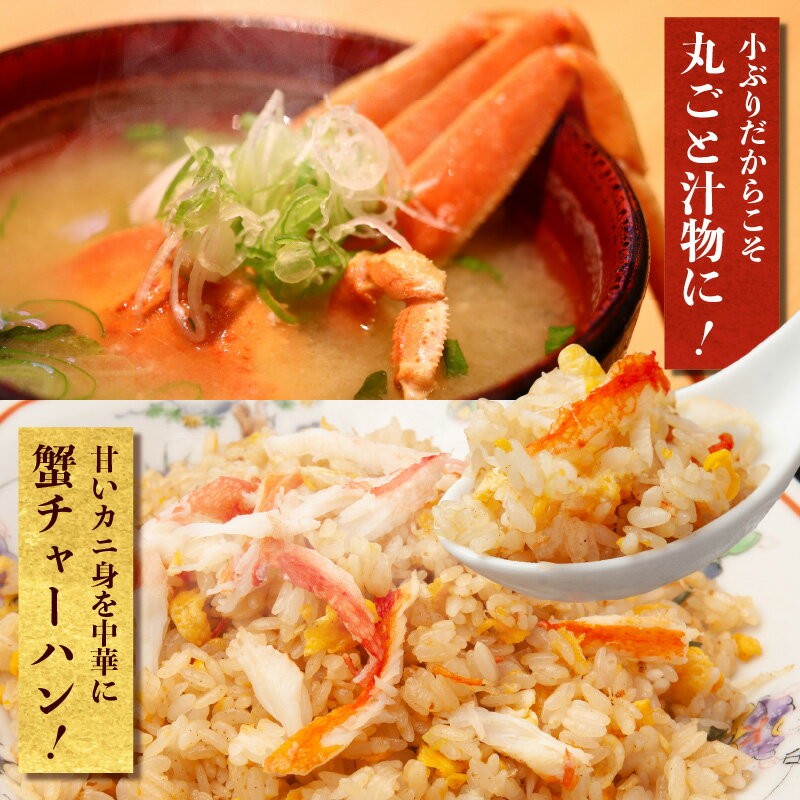 【ふるさと納税】【訳あり】 【2026年2月発送　先行予約】浜茹で オオズワイガニ 2kg 詰め セット 噴火湾産 新鮮 急速冷凍 足折れ 足もげ 2枚皮 身入り 解凍するだけ 茹でたて かに 味わい 家庭用 海鮮 海の幸 お取り寄せ グルメ 北海道 函館市 送料無料 - 画像3