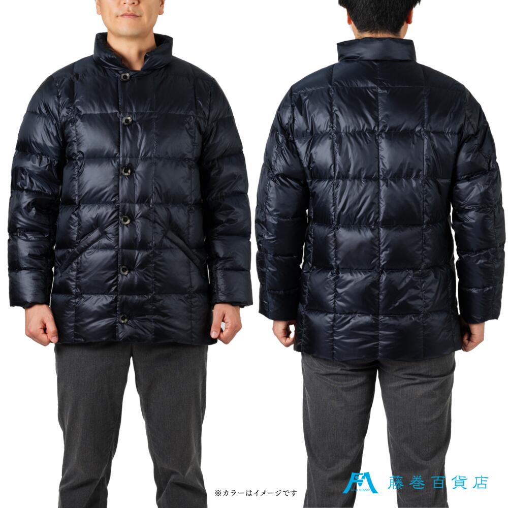 【ふるさと納税】《選べるサイズ》【藤巻百貨店】 HOKKAIDO DOWN×CENTENA （ネイビー） 北海道ダウンジャケット S～XLサイズ ダウン ジャケット メンズ レディース アウター コンパクト 超軽量 羽毛 フードなし 上着 服 北海道 小樽市 送料無料 サムネイル3