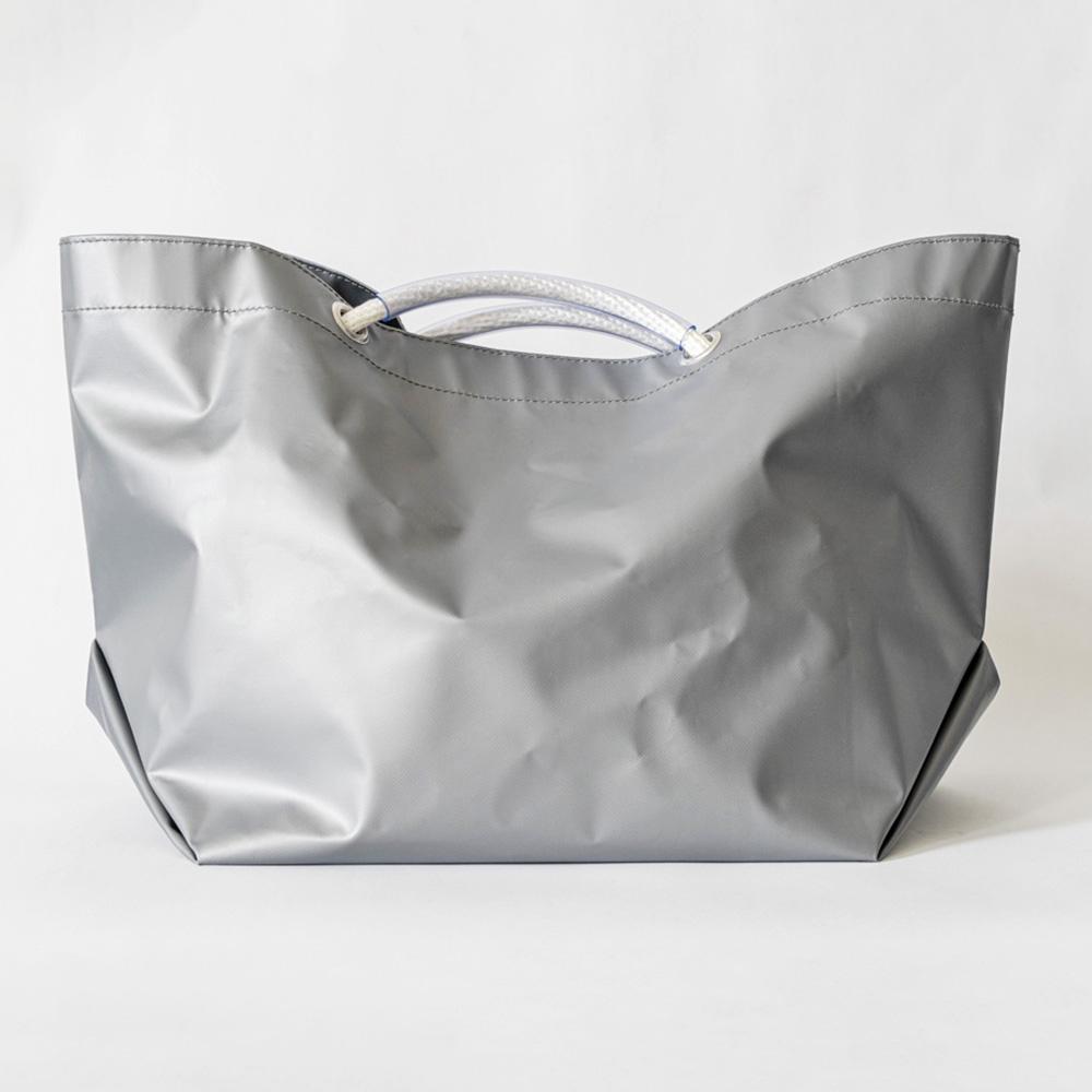 市場 TOTE でお買い物＜シルバー＞ トートバッグ | バッグ トートバッグ エコバッグ 買い物バッグ ショッピングバッグ テント地 テント用生地 防水 撥水 小樽市 北海道 送料無料
