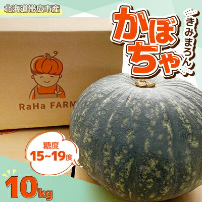 北海道帯広市産　かぼちゃ「きみまろん」10kg　糖度15～19【1548011】