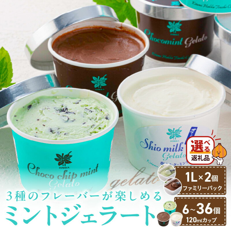 ミントジェラート カップ 6個〜36個 120ml 1L( ジェラート アイス アイスクリーム ハッカ チョコ ミント ミントアイス スイーツ ファミリーパック カカオ カップアイス )