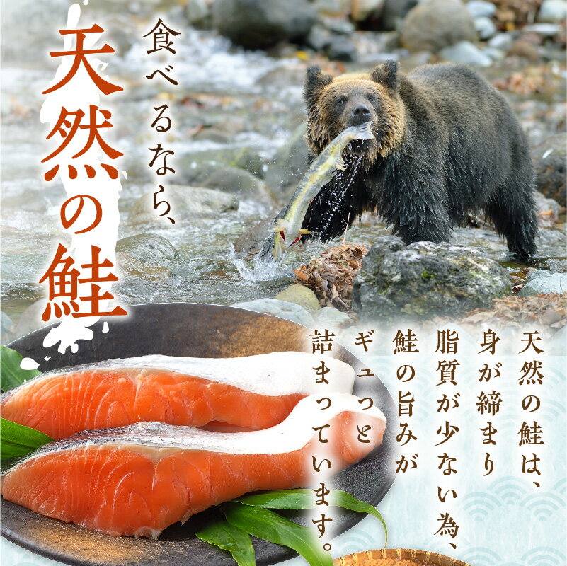 【ふるさと納税】北海道産 新巻鮭 オス 切り身 姿づくり 約2kg〜3.3kg サムネイル3