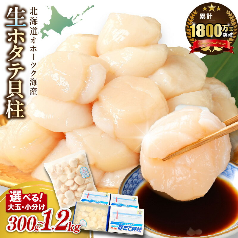 ★12月配送可能★ 【味・クオリティ 最高品質 ホタテ】北海道オホーツク海産 ホタテ貝柱 300g〜1.2kg 生食用 ( ふるさと納税 ホタテ 貝柱 ふるさと納税 帆立 ふるさと納税 ランキング )
