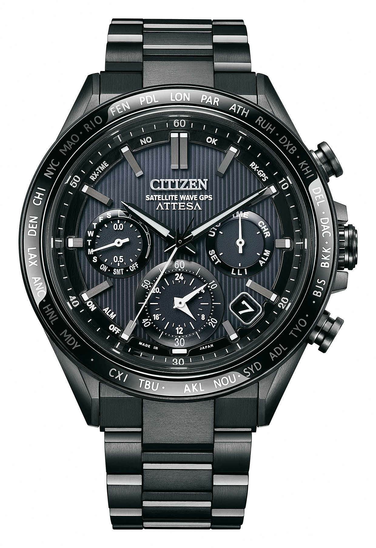 【ふるさと納税】CITIZEN ATTESA（アテッサ）CC4055-65E ACT Line ブラックチタンシリーズ　北海道夕張市 サムネイル2