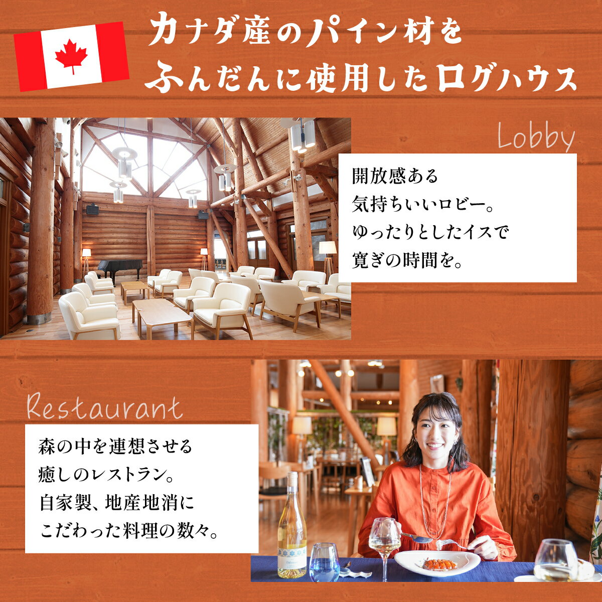 【ふるさと納税】ログホテル メープルロッジ 宿泊補助券【08101】 - 画像3