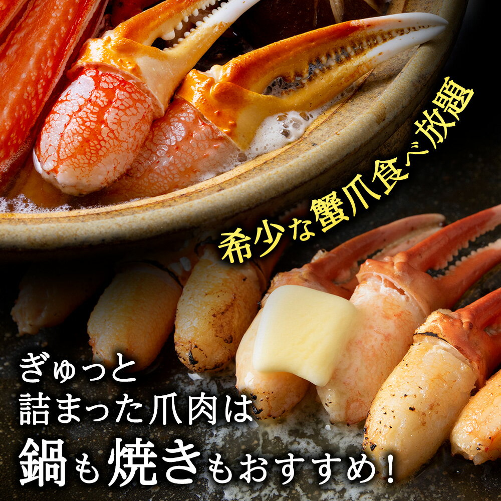 【ふるさと納税】選べる容量【おつまみ感覚でパクパク♪イケルっ】浜ゆで 紅ズワイ 蟹爪 北海道 稚内市 国産 海鮮紅ずわいかに ズワイガニ 紅ズワイ蟹 カニ爪 かに 北海道ふるさと納税 稚内 ふるさと納税 北海道 【配送不可地域：離島・沖縄県】 サムネイル3