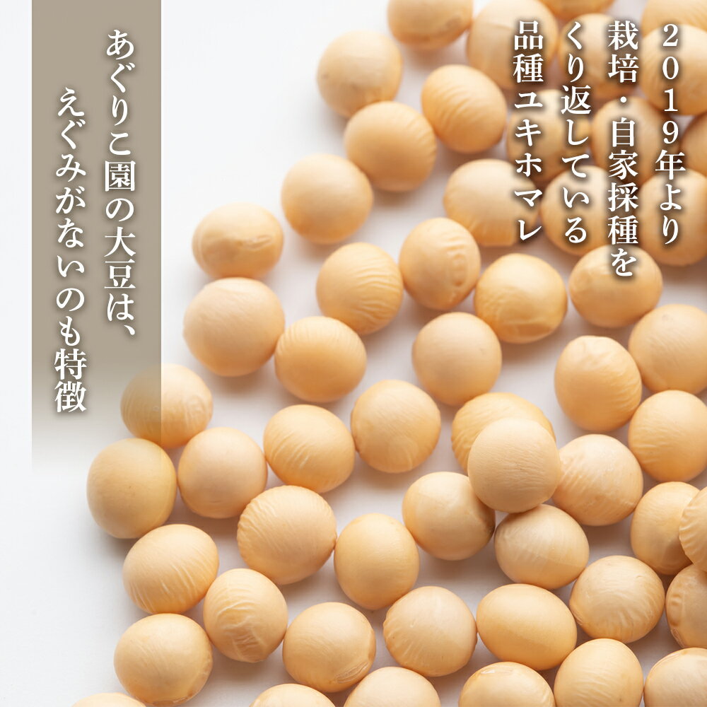 【ふるさと納税】【バランス農法】農薬や肥料を使わずに育てた大豆 ユキホマレ 1kg 大豆 豆 野菜 北海道ふるさと納税 美唄 ふるさと納税 北海道 - 画像2