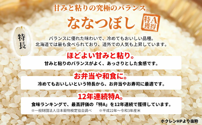 【ふるさと納税】北海道赤平産 ななつぼし 5kg 精米 米 北海道 お米 ふるさと納税 　お届け：2025年11月上旬より順次出荷 - 画像3