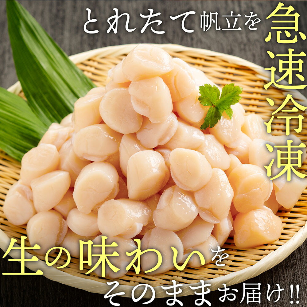 【ふるさと納税】冷凍帆立貝柱 200gパック 小分け | ほたて ホタテ 帆立 貝柱 玉冷 1kg 1000g 1.6kg 1600g 2kg 2000g 200g 400g サムネイル2