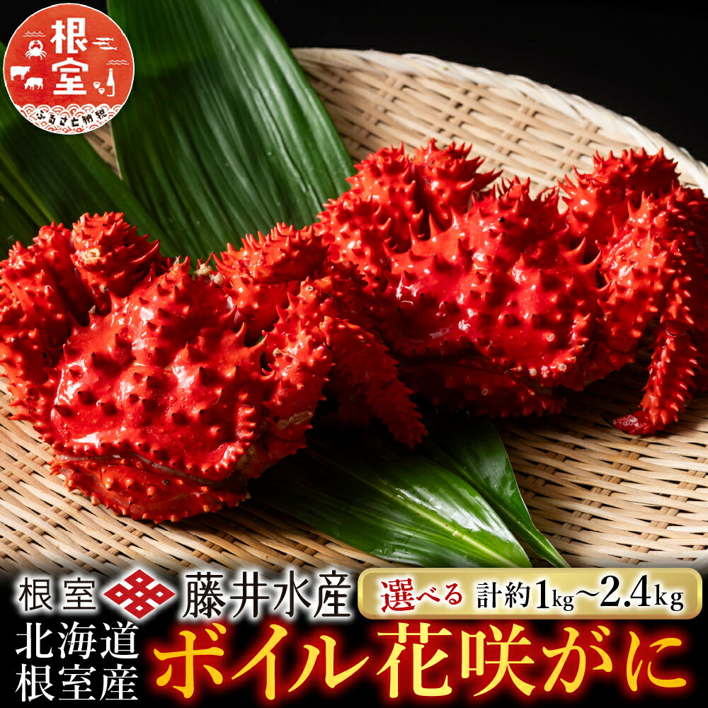 ＜年内配送可＞ [北海道根室産] ＜鮭匠ふじい＞ ボイル花咲がに 選べる計約 1kg 〜 2.4kg 花咲がに 花咲 花咲かに 花咲蟹 かに カニ 蟹 お取り寄せ グルメ 海鮮 ボイル 茹で蟹 茹でがに 茹でガニ 焼きがに 鉄砲汁 北海道 根室市 ふるさと納税