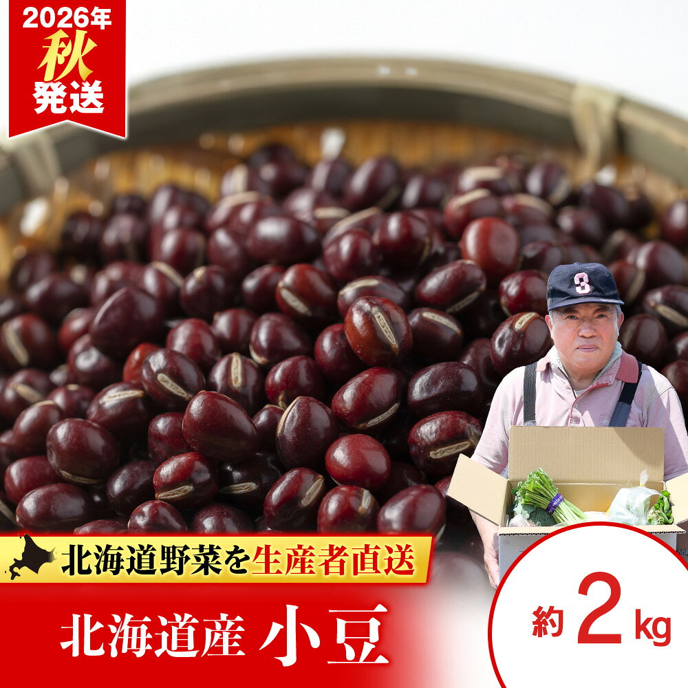 2026年発送 小豆 約2kg《土居ファーム》 豆 野菜 やさい 小豆 あずき 北海道ふるさと納税 千歳市 ふるさと納税【北海道千歳市】ギフト ふるさと納税