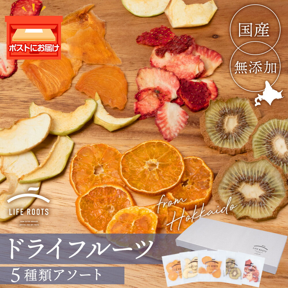《 国産 》無添加 ドライフルーツ アソート 5種類　各1袋 果物 フルーツ ギフト 千歳 北海道イチゴ リンゴ ミカン 柿 キウイ フルーツ 果物 セット ドライフルーツ【北海道千歳市】ギフト ふるさと納税