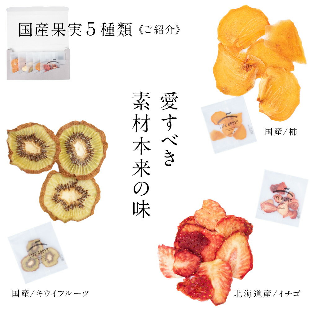 【ふるさと納税】 《 国産 》無添加 ドライフルーツ アソート 5種類　各1袋 果物 フルーツ ギフト 千歳 北海道イチゴ リンゴ ミカン 柿 キウイ フルーツ 果物 セット ドライフルーツ【北海道千歳市】ギフト ふるさと納税 サムネイル3