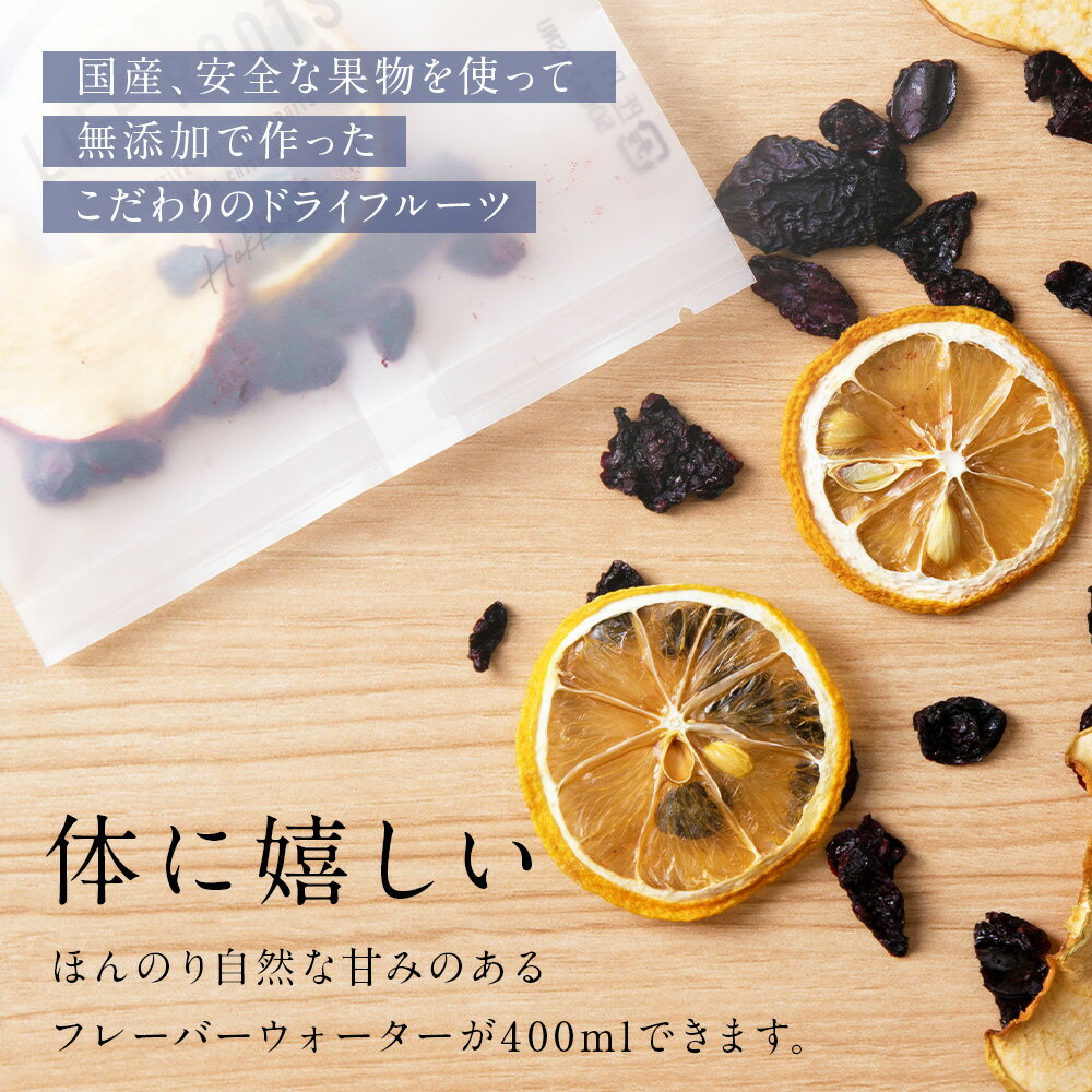 【ふるさと納税】 フレーバーウォーター5個セット ドライフルーツ 無添加 ヘルシー 健康 デトックス 北海道 千歳 フルーツ ギフトハスカップ リンゴ プルーン レモン フルーツ 果物 セット ドライフルーツ【北海道千歳市】ギフト ふるさと納税 サムネイル2