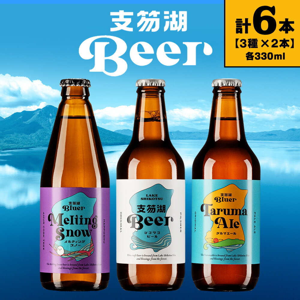 支笏湖Beer 瓶 330ml 3種 6本 ビール クラフトビール北海道 ふるさと納税 クラフトビール お酒 ギフト 酒【北海道千歳市】ビール ギフト ふるさと納税