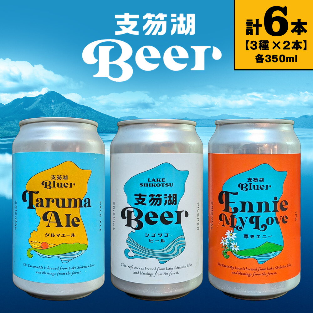 支笏湖Beer 缶 350ml 3種 6本 ビール クラフトビール北海道 ふるさと納税 クラフトビール お酒 ギフト 酒【北海道千歳市】ビール ギフト ふるさと納税