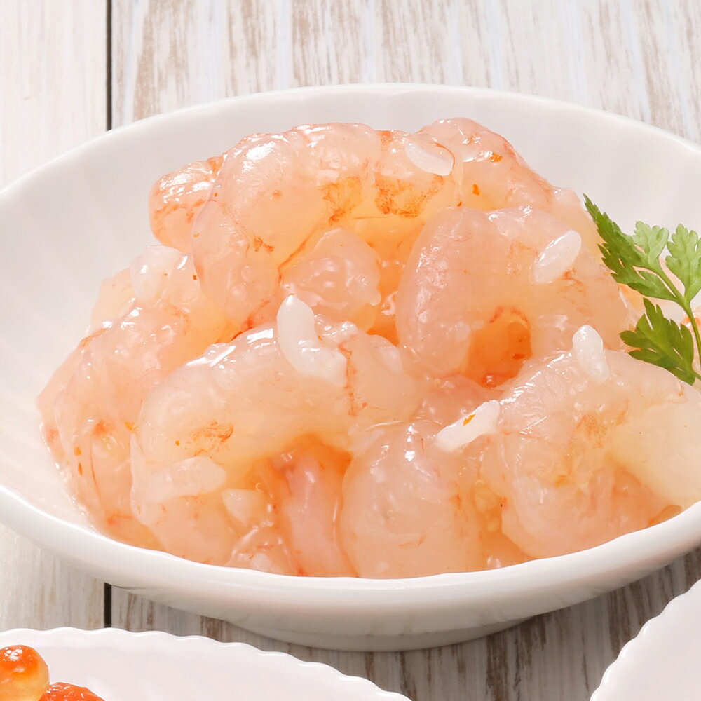 【ふるさと納税】佐藤水産 ご飯のおとも3種(2)鮭ルイベ・石狩味・えび塩辛魚貝類 サーモン エビ 塩辛 鮭 魚貝類 漬魚【北海道千歳市】ギフト ふるさと納税 - 画像3