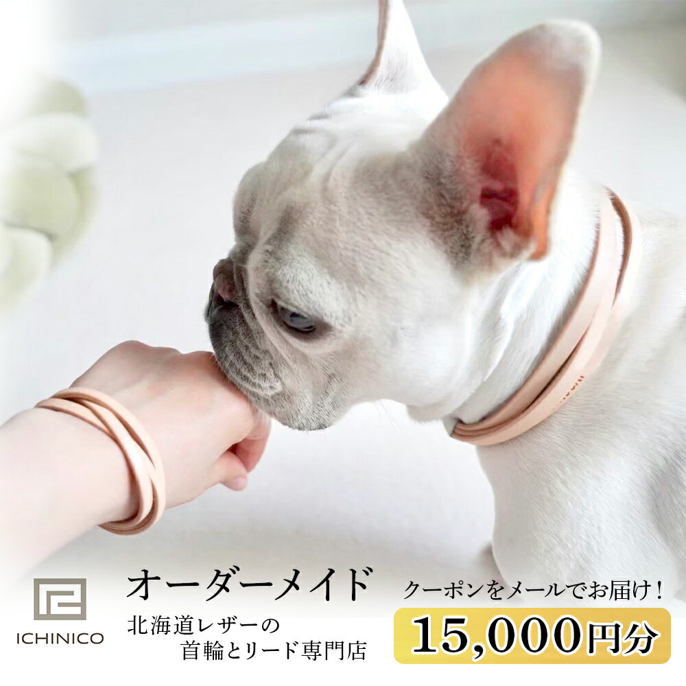 ICHINICOオンラインショップ お仕立て券15,000円分ペット 本革 首輪 ショルダーリード 迷子札チョーカー 犬 猫 オーダーメイド 迷子札 名前入り 刻印 イチニコ 北海道ふるさと納税 千歳市 ふるさと納税【北海道千歳市】ギフト ふるさと納税