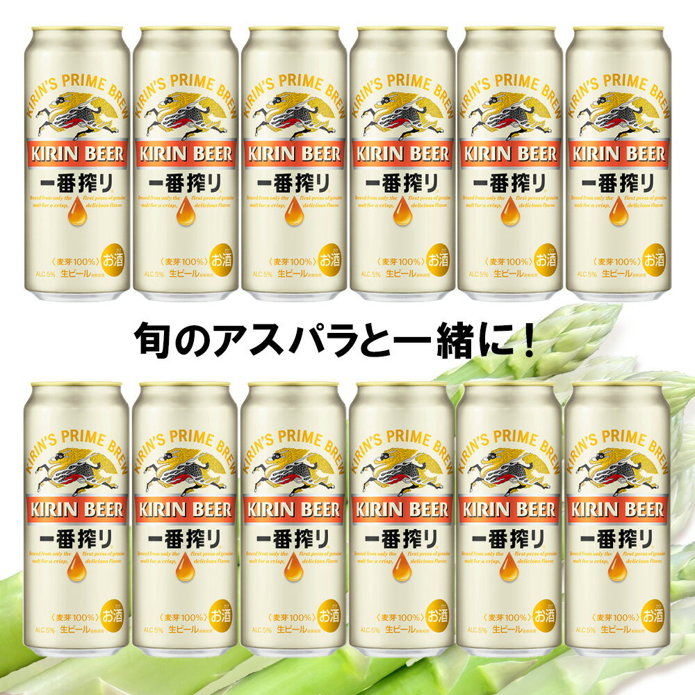 【ふるさと納税】 2026年春発送 キリン一番搾り 500ml12缶＆グリーンアスパラ1.2kg 北海道千歳産 野菜 ビール アスパラガス アスパラ 5月中旬〜6月中旬にかけて順次発送 北海道ふるさと納税 千歳市 ふるさと納税【北海道千歳市】ギフト 麒麟 KIRIN - 画像2