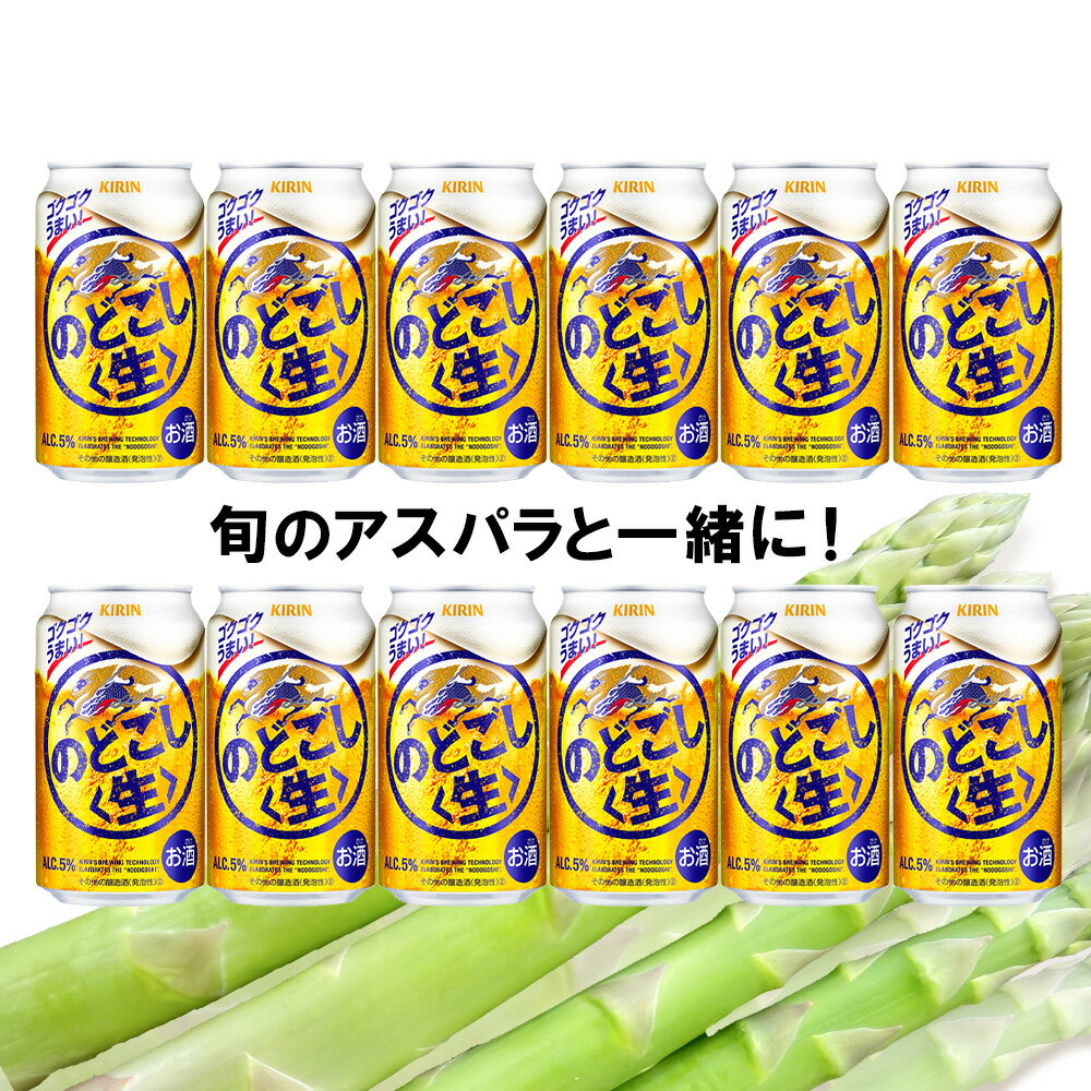 【ふるさと納税】 2026年春発送 キリンのどごし生 350ml12缶＆グリーンアスパラ500g 北海道千歳産 野菜 ビール アスパラガス アスパラ 5月中旬〜6月中旬にかけて順次発送 北海道ふるさと納税 千歳市 ふるさと納税【北海道千歳市】ギフト 麒麟 KIRIN - 画像2