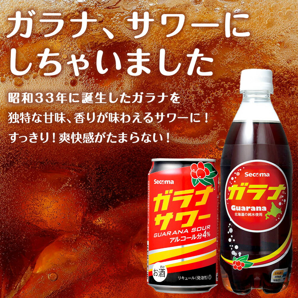 【ふるさと納税】ガラナサワー 350ml 選べる24本～48本 (1箱24本) ガラナ サワー 酒 セイコーマート セコマ Secoma 千歳 北海道酒 お酒 チューハイ 缶チューハイ サワー 北海道ふるさと納税 ふるさと納税 北海道 千歳市 【北海道千歳市】ギフト ふるさと納税 サムネイル2