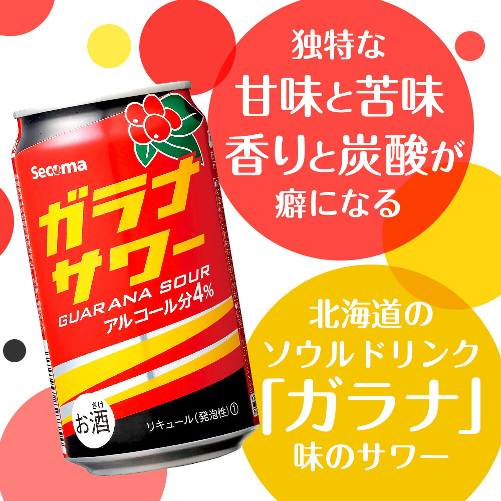 【ふるさと納税】ガラナサワー 350ml 選べる24本～48本 (1箱24本) ガラナ サワー 酒 セイコーマート セコマ Secoma 千歳 北海道酒 お酒 チューハイ 缶チューハイ サワー 北海道ふるさと納税 ふるさと納税 北海道 千歳市 【北海道千歳市】ギフト ふるさと納税 サムネイル3