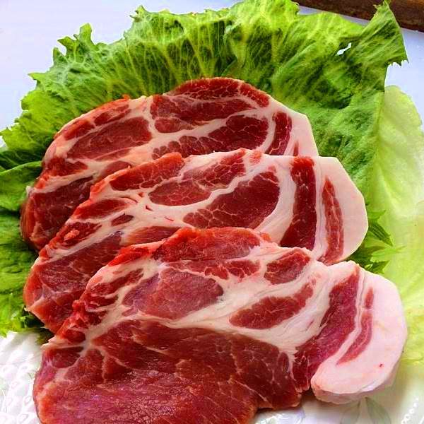 【ふるさと納税】 豚肉 上原ポーク 肩ロース 厚さ約1cm×5枚(焼肉用・カツ用) と スライス 計1kg 冷蔵 [丸正斎藤商行 北海道 砂川市 12260352] 焼肉 とんかつ トンカツ とんカツ 詰め合わせ - 画像3