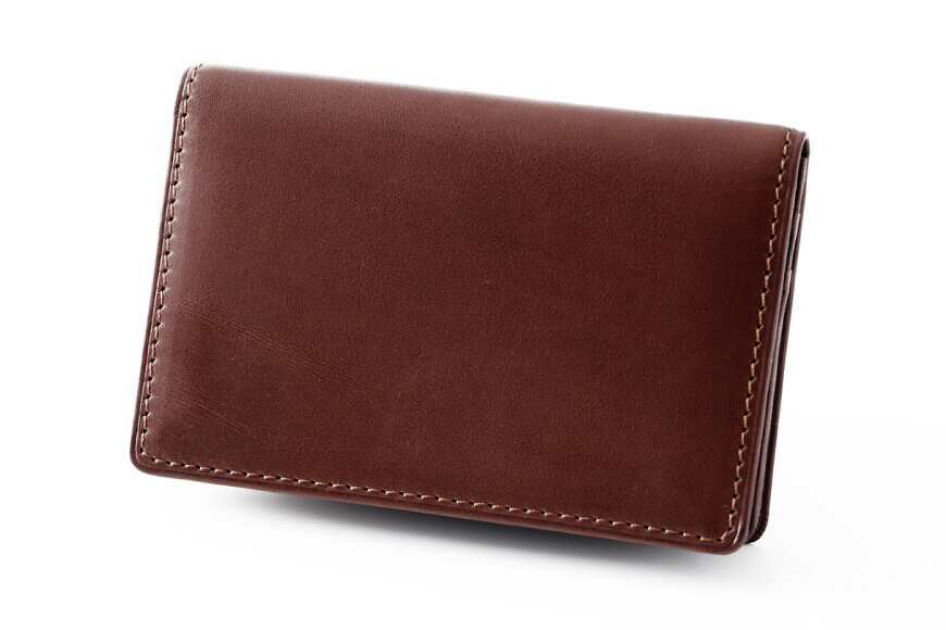 【ふるさと納税】 SOMES FE-34 名刺入れ チョコレートブラウン [ソメスサドル 北海道 砂川市 12260603] フェル メンズ 本革 牛革 ソメス 革 レザー 革製品 コンパクト シンプル レビューキャンペーン サムネイル3