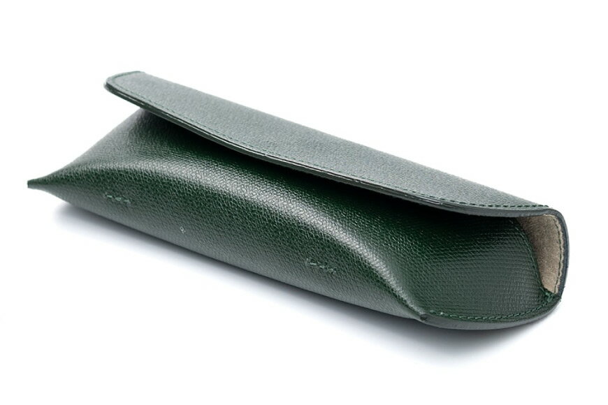 【ふるさと納税】 SOMES フロイント メガネケース 本革 ダークグリーン 牛革 FR-14 [ソメスサドル 北海道 砂川市 12260401] ソメス ケース 眼鏡ケース めがねケース グリーン 緑 みどり レザー レビューキャンペーン サムネイル3