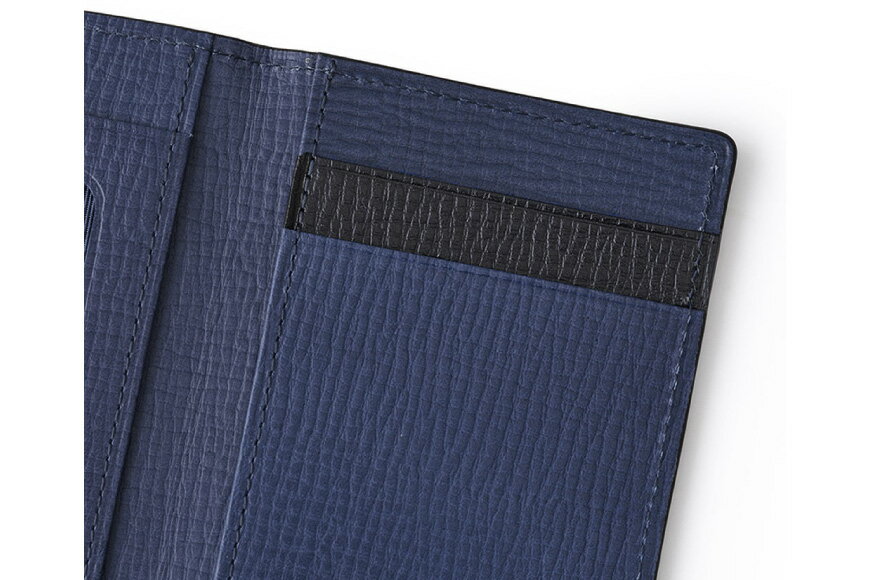 【ふるさと納税】 SOMES オフィサー パスケース メンズ 本革 ブラック 牛革 OF-06 薄い スリム コンパクト [ソメスサドル 北海道 砂川市 12260277] ソメス 革 レザー 革製品 カード入れ カード 定期入れ - 画像2