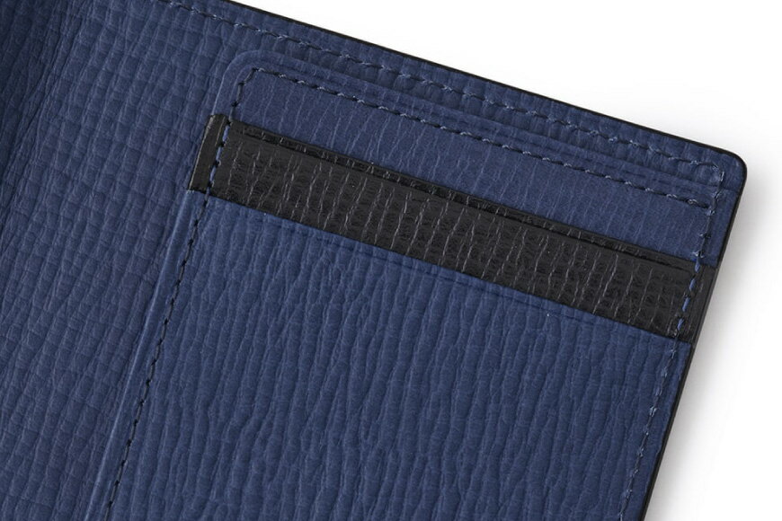 【ふるさと納税】 SOMES オフィサー 純札 財布 メンズ 本革 ブラック 牛革 薄い スリム コンパクト シンプル 二つ折り OF-02 [ソメスサドル 北海道 砂川市 12260285] ソメス 財布 さいふ サイフ - 画像3