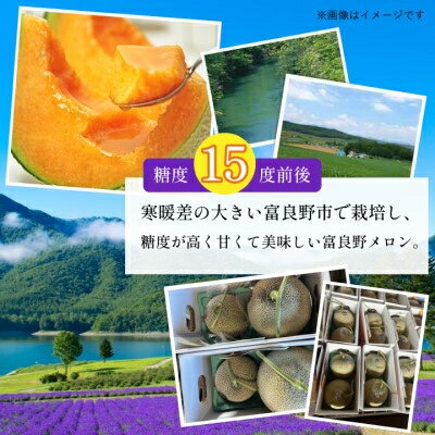 【ふるさと納税】2026年先行予約 訳あり 富良野メロン 8kg(3玉～8玉入)　ご家庭用_ メロン ふらのメロン フルーツ 訳あり 果物 くだもの 北海道 富良野市 富良野 人気 美味しい ギフト プレゼント おすすめ 送料無料 贈答 赤肉 【1292362】 サムネイル2