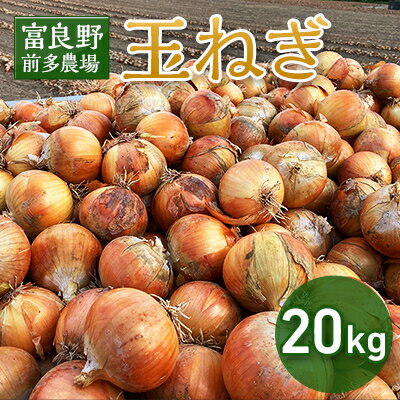 【2026年発送　先行予約】玉ねぎ　1箱(20kg)_ 玉ねぎ たまねぎ 野菜 やさい 北海道 富良野 人気 おすすめ 送料無料 産地直送 お取り寄せ しゃきしゃき ポトフ 前多農場 【1308643】