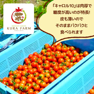 【ふるさと納税】【先行予約　2026年発送】北海道ふらの産　完熟ミニトマト〈キャロル10〉約1kg サイズ混合【配送不可地域：離島】【1505750】 - 画像2